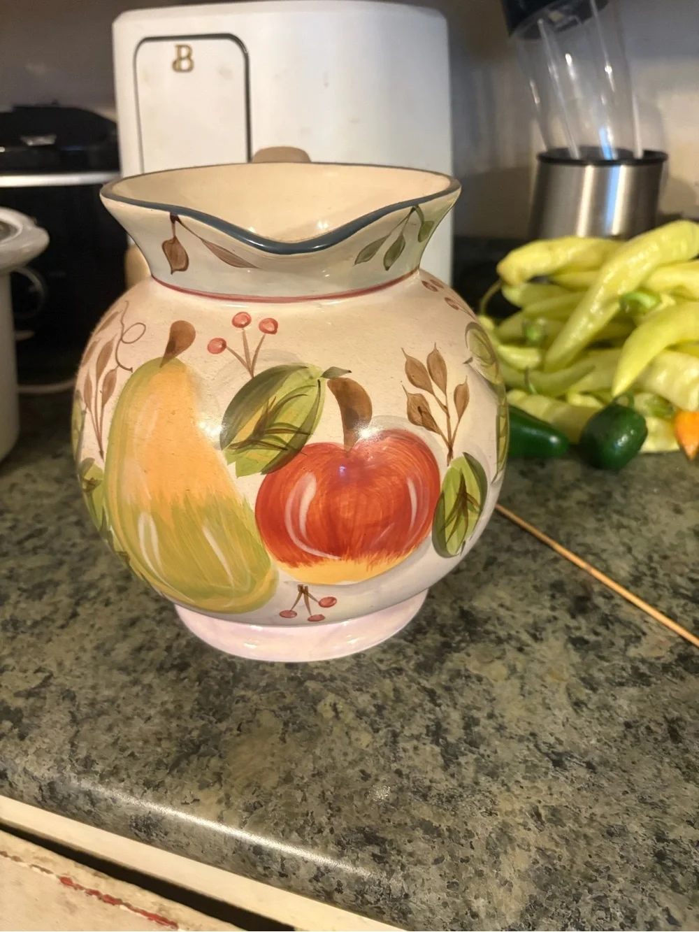 Black Forest Fruits Dinnerware Pitcher - Fruit Motif Backstamp